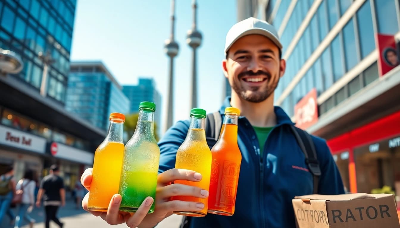 Deliver refreshing drinks with dial a bottle Toronto service in vibrant city life.