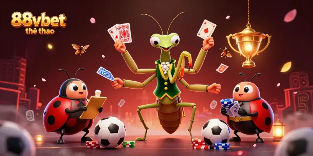 Engage in thrilling sports action with 88vbet thể thao featuring a mantis card sharp and playful elements.