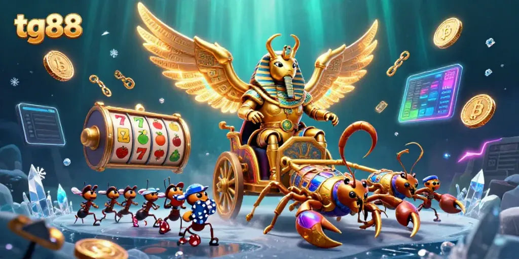 Experience tg88's dynamic casino action featuring a thrilling combination of characters and gaming elements.