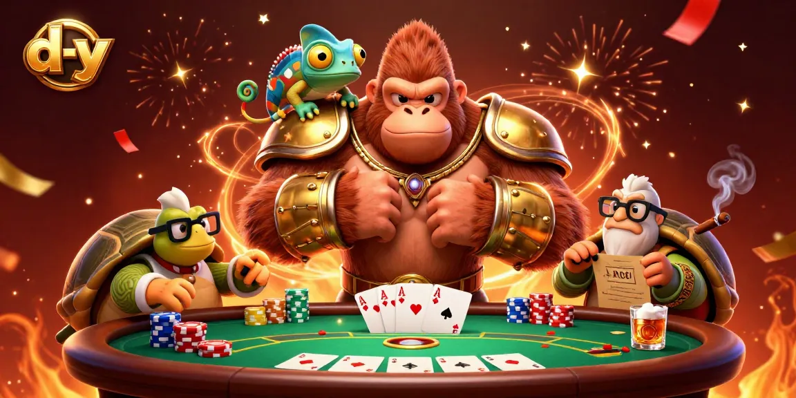 Experience the thrilling d-y action with a powerful gorilla king, vibrant casino elements, and festive energy.